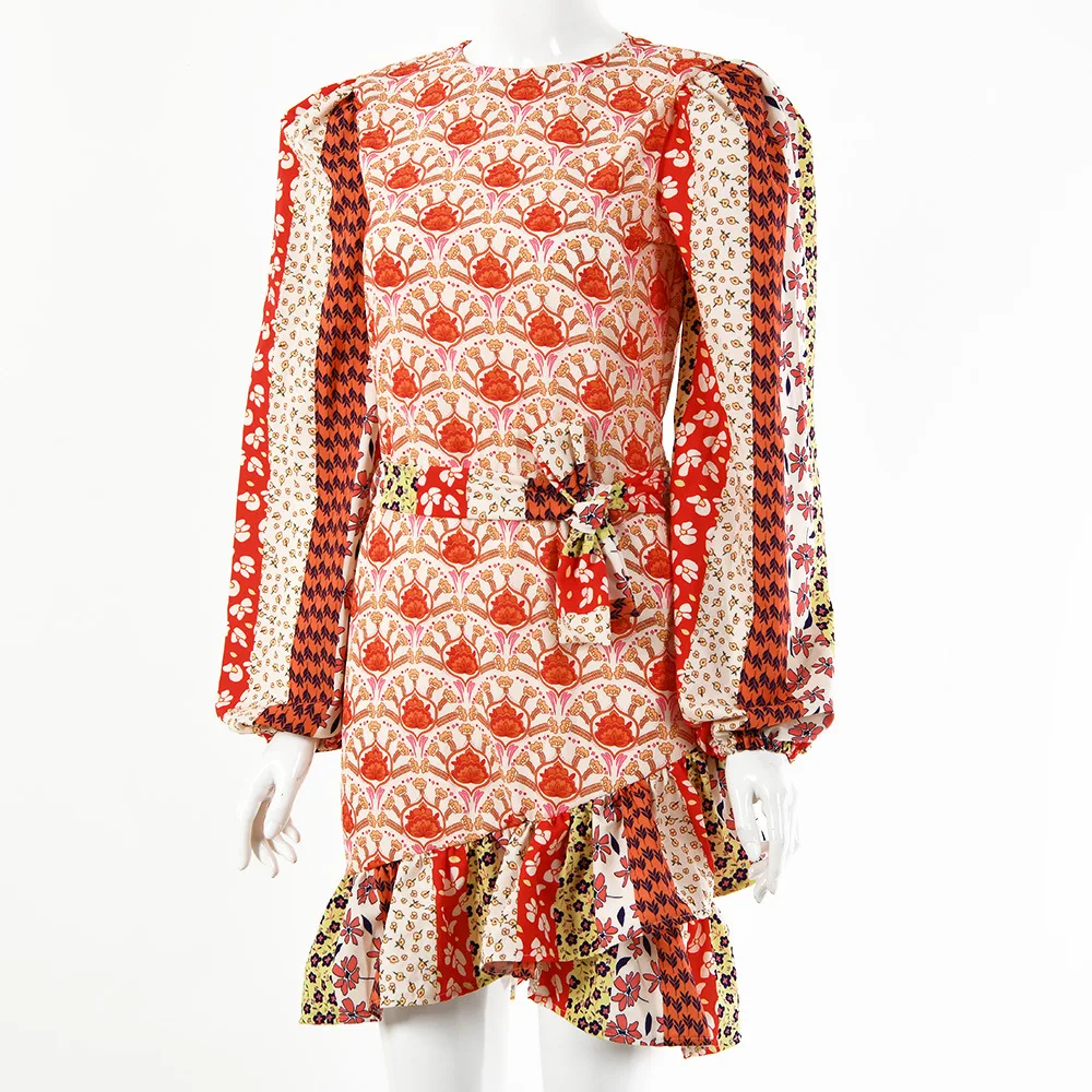 

Foridol V Neck Elegant Mini Dresses for Woman Clothing Casual Long Sleeve Fashion Party Dresses Vestidos 2020 Autumn Winter