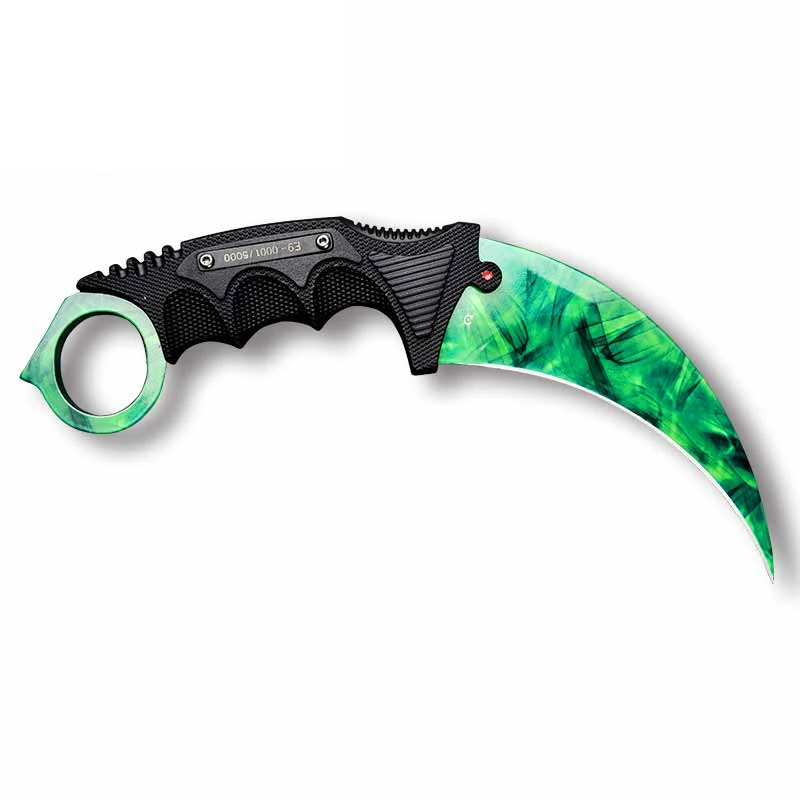 

Personality Car Stickers for CS GO Karambit Knife Graphics Colorful Fashion Laptop Camper Waterproof Decals 13cm