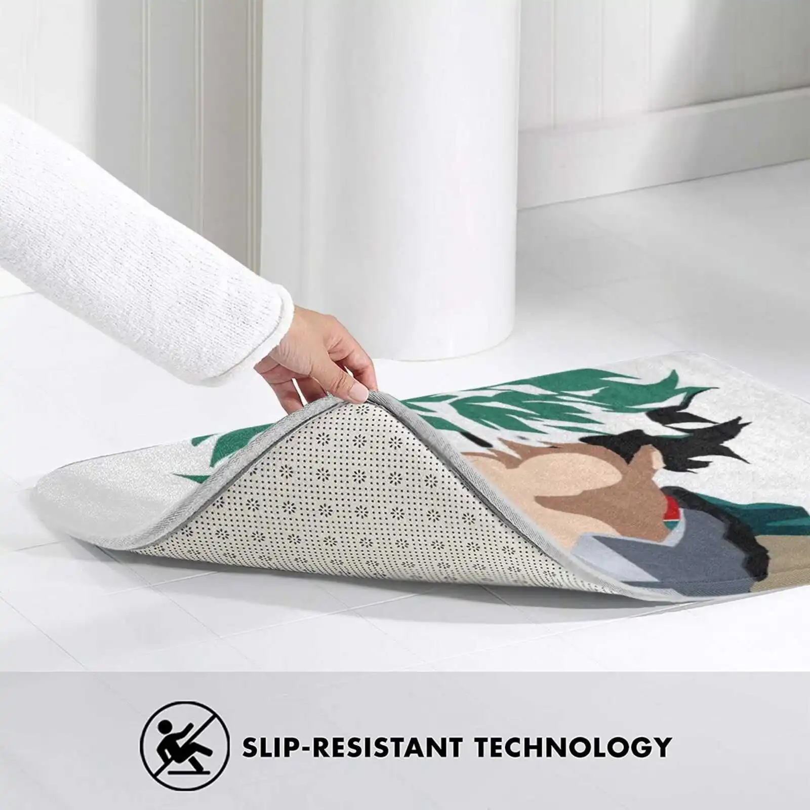 Удобный коврик Midoriya для двери ног аниме bokunoheroworld Mha Deku | Дом и сад