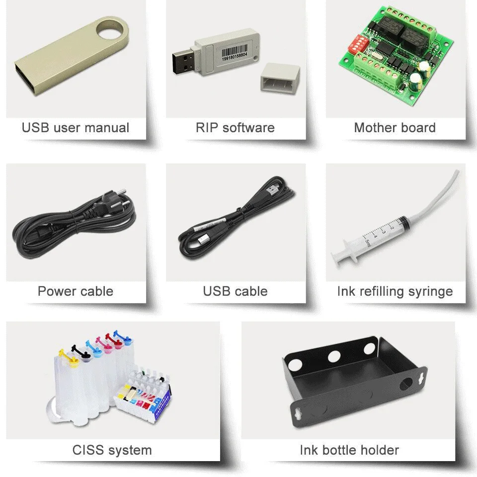 Размер A3 DTG принтер планшетный для футболок текстиля ткани TUP прозрачный чехол