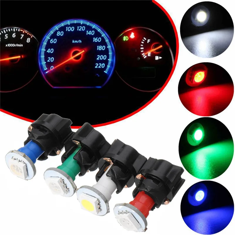 Автомобильные 10 шт./компл. T5 74 PC74 1-SMD Твист гнездо кластер приборной панели
