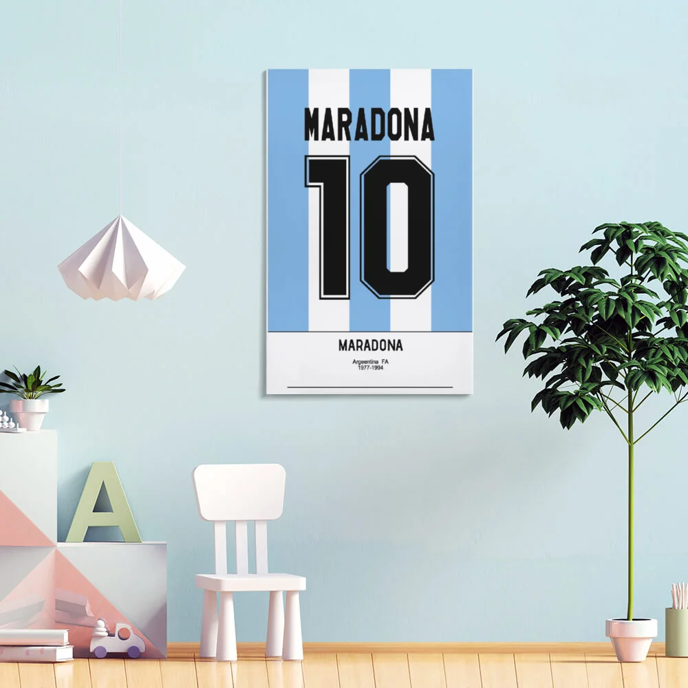 

Print Diego Maradona 10 Argentina Modern Picture Living Room Art Posters Painting Canvas Decoration Adornment Home Vertical