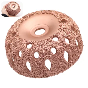 1pc Coarse Grit Large Dome Rasp Buffing Wheel Tungsten Carbide RaspContour Cup Wheel Grind Professional Tire Repair Tool