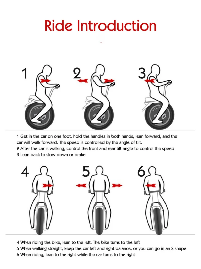 

Electric Bicycle 1000W Big Single Wheel Unicycle Self- Balancing scooter Wheelbarrow Sport Utility Electric Car Tire Motorcycle