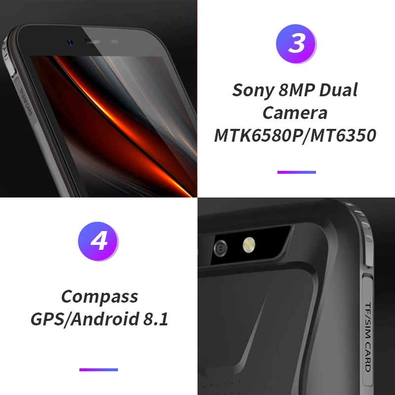 Blackview BV5500 смартфон с 5 дюймовым дисплеем ОЗУ 2 Гб ПЗУ 16 ГБ 18:9 4400 мАч Android 8