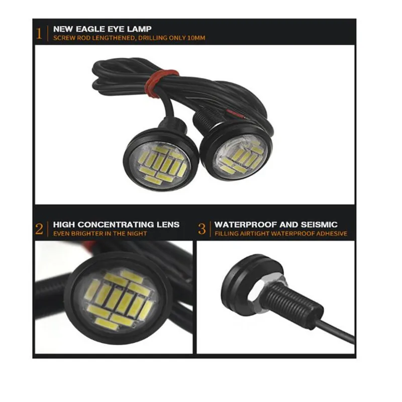 1 шт. светодиодный Автомобильные фары дневного света светильник гибкий авто