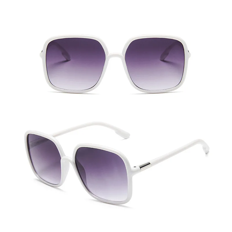 

Fashion Women's Gradient Lens Glasses Trend Square Beach Glasses Creative Personality Big Frame Ladies Glasses