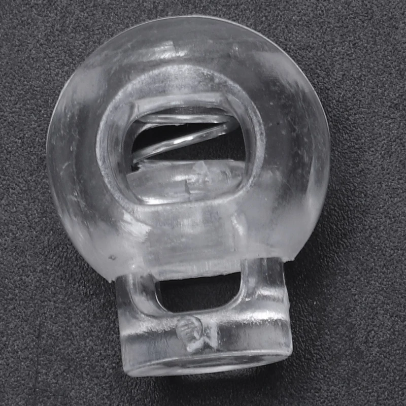 50 шт. прозрачный пластиковый 5 мм одна отверстие для шнура заглушки Шнур