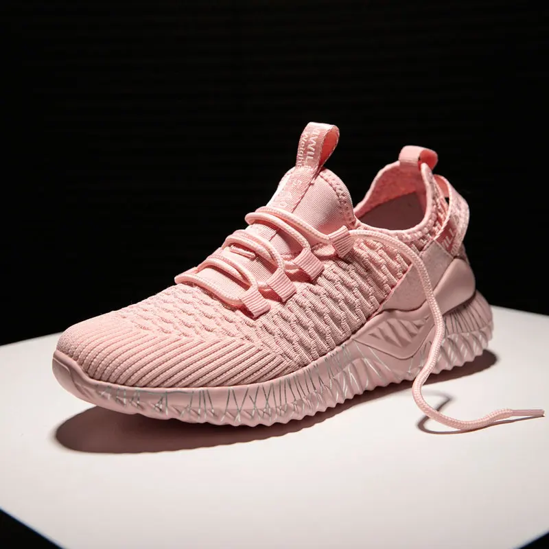 Женские кроссовки Vanmie черные из дышащего материала на каждый день 2019|Обувь без