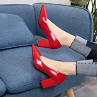 Женские туфли-лодочки на высоком каблуке, с острым носком, размеры 34 43