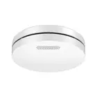 Беспроводной детектор дыма Tuya, умный Wi-Fi датчик огня и дыма, звуковой и светильник вой сигнал, светодиодный индикатор со вспышкой