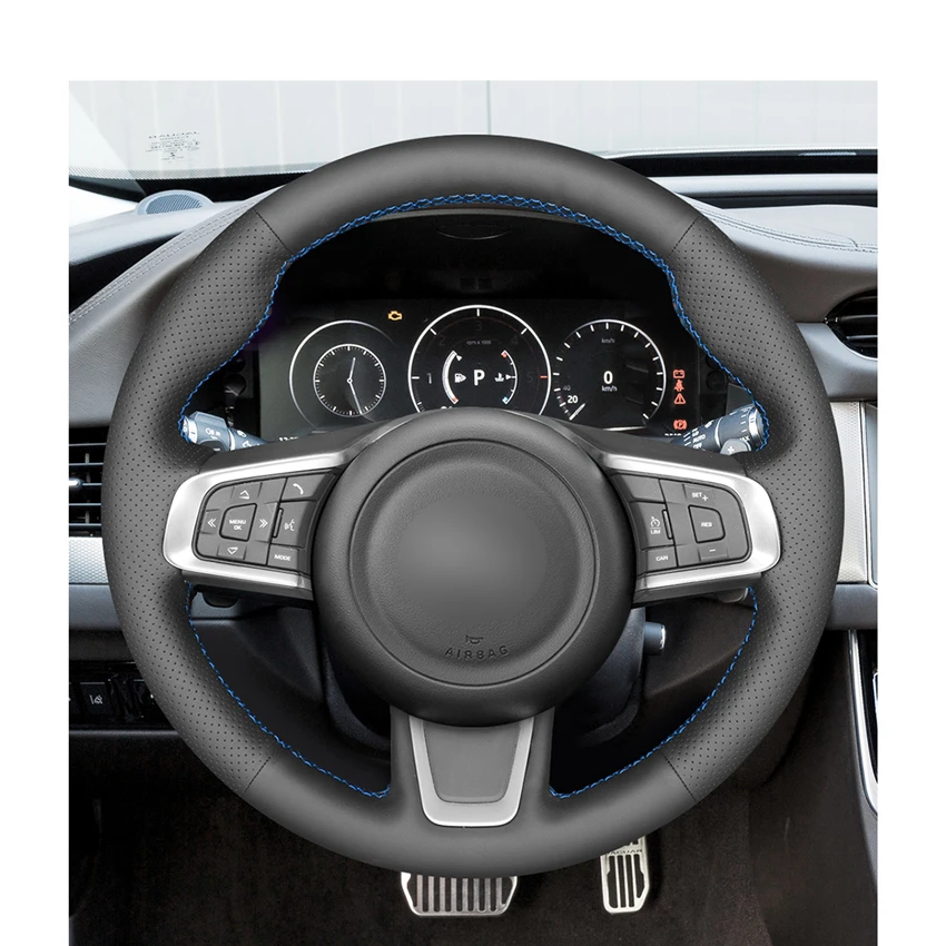 Чехол на руль из искусственной кожи для Jaguar E-Pace 2017-2019 F-Pace XF 2016-2019 XE 2015-2019 |