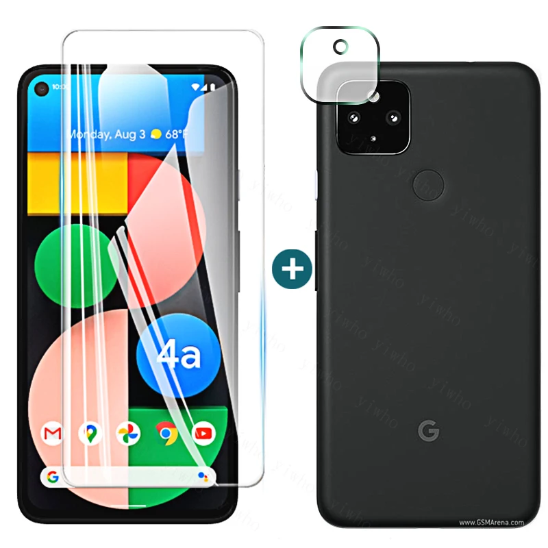 2 in 1 For Google Pixel 4a 5G Glass For Pixel 4 a 4G Glass Camera Lens Phone Screen Film Protector 5 A4 Tempered Glas Protective