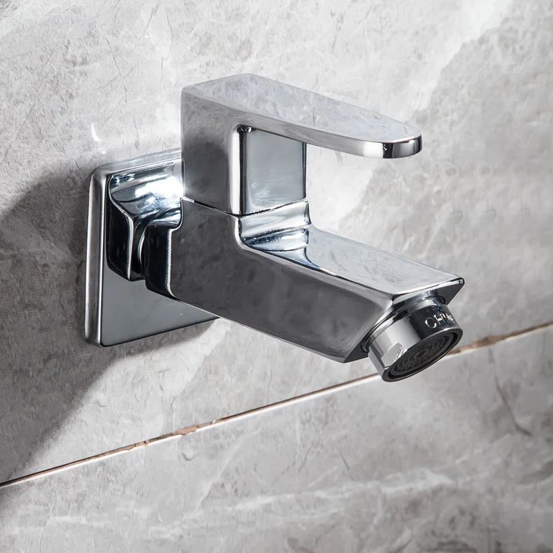 Настенный кран для ванной комнаты из цинкового сплава садовый смеситель с одним