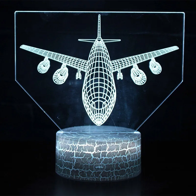 Светодиодный 3d светильник 16 цветов ночник с дистанционным управлением сенсорный