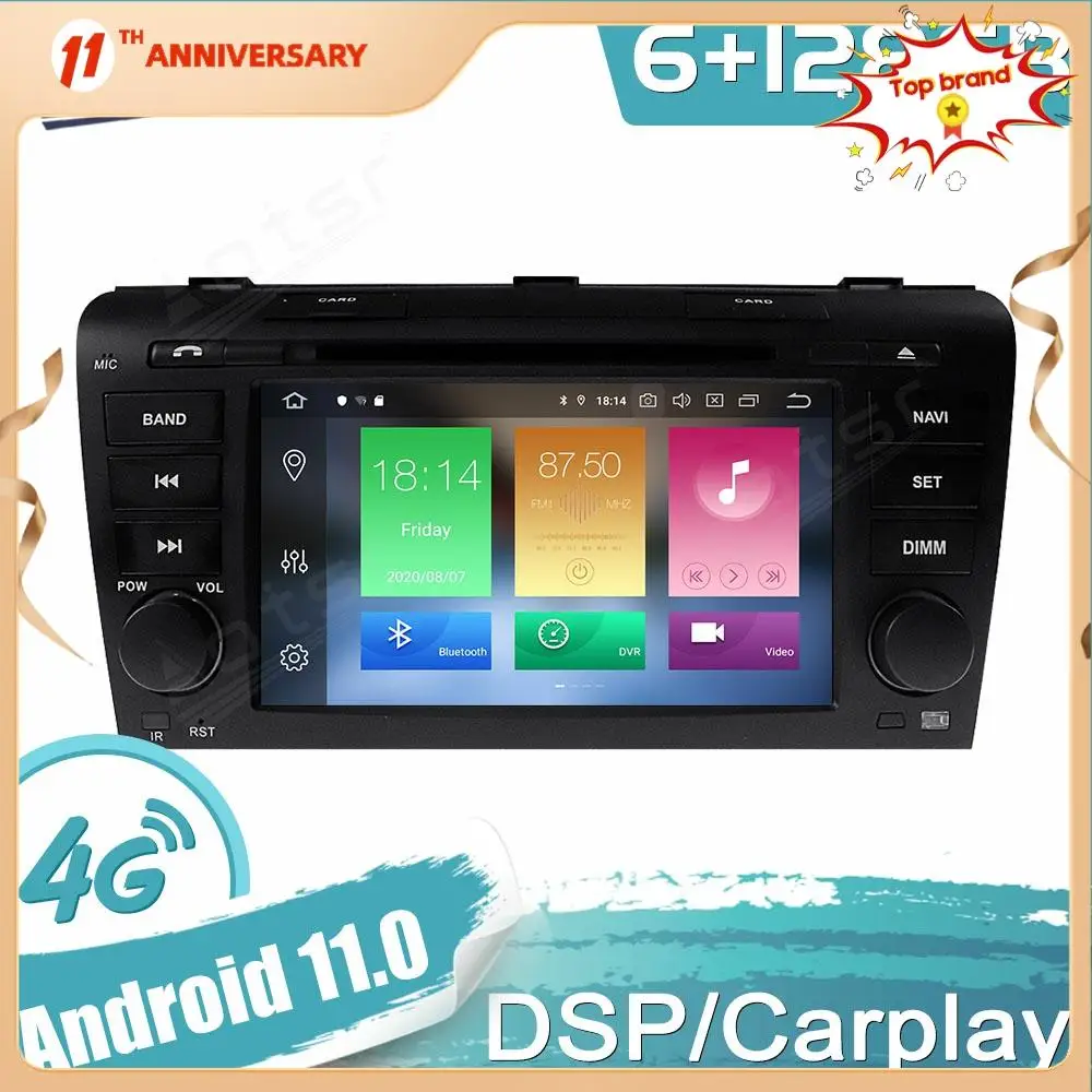 

Автомагнитола на Android 11 для Mazda 3 2003-2009 с GPS-навигацией