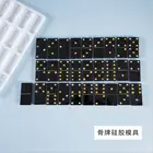Прозрачная силиконовая форма, декоративная форма из смолы для поделок, форма домино, формы для эпоксидной смолы для ювелирных изделий