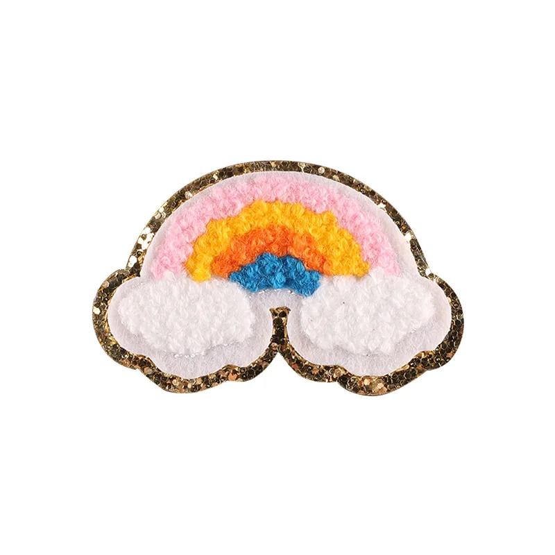10 шт. радужные вышитые патчи наклейка на одежду сделай сам аксессуары для шитья