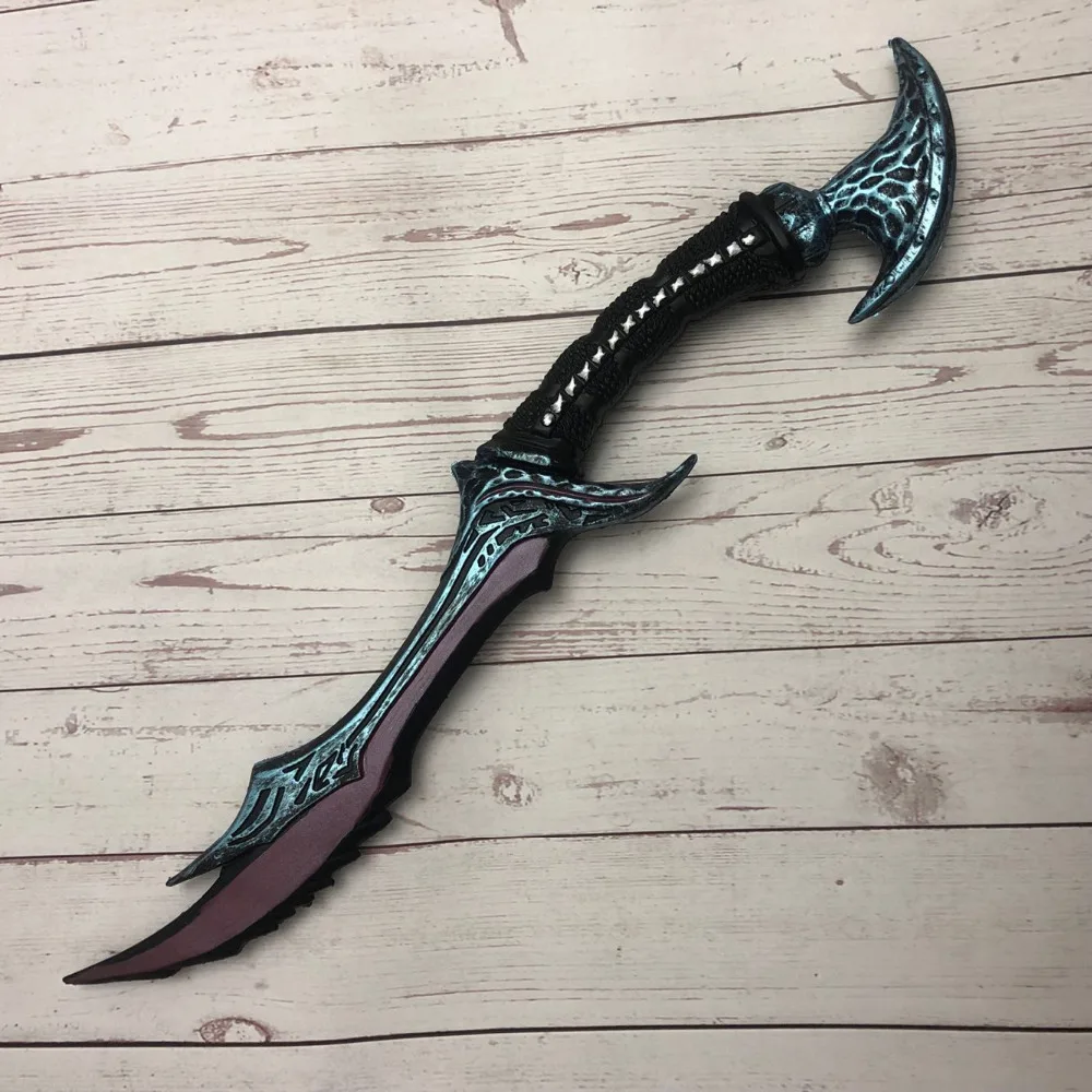 

1:1 Cos WOW Anti Mage Scythe of Vyse Elf Weapon Prop Role Play Model 50CM PU Model