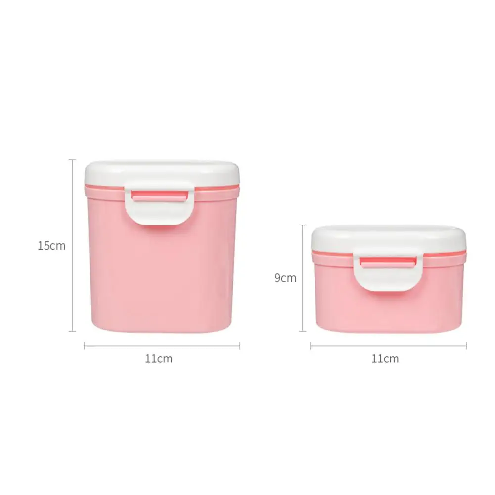 

Newborn Food Storage Box with Spoon Silicone Seal Ring Portable Baby Snacks Formula Milk Powder Container Feeding Tool