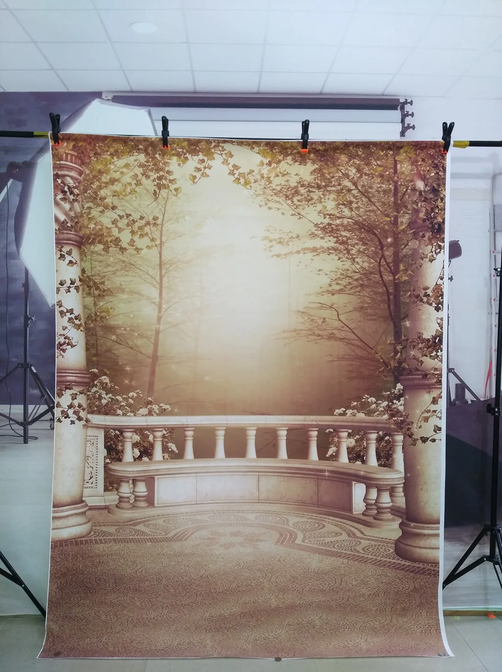 Акция! Фотофоны для фотостудии с изображением леса осени | Электроника