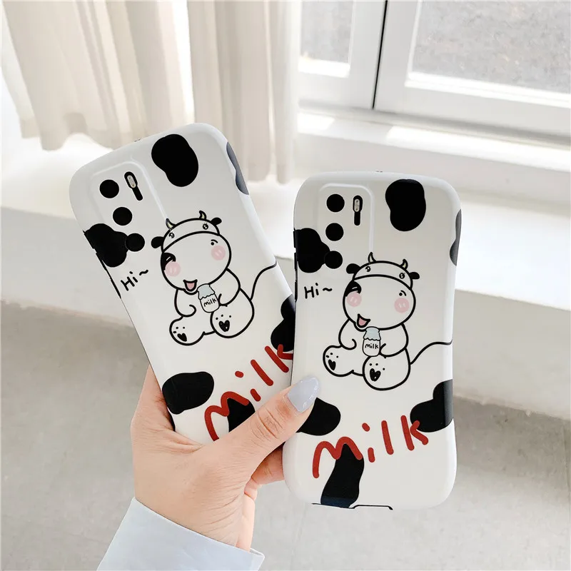 Милый защитный чехол для телефона с изображением коровы из мультфильма Huawei P 30 40