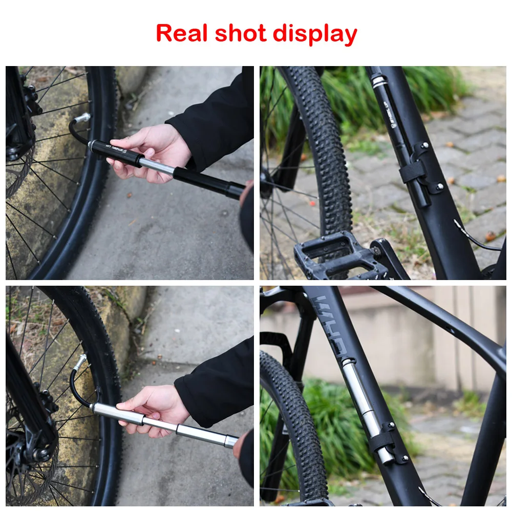 

Wheel UP Portable Mini Bicycle Pump 160 PSI High Pressure Air Pump Cycling Ball Toy Inflator Bike Motorcycle MTB Tyre Hand Pump