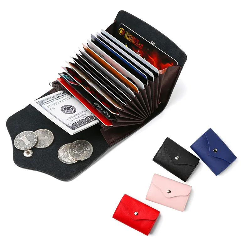 Новинка 2018 кожаный мужской бизнес держатель для карт кошелек банковский чехол