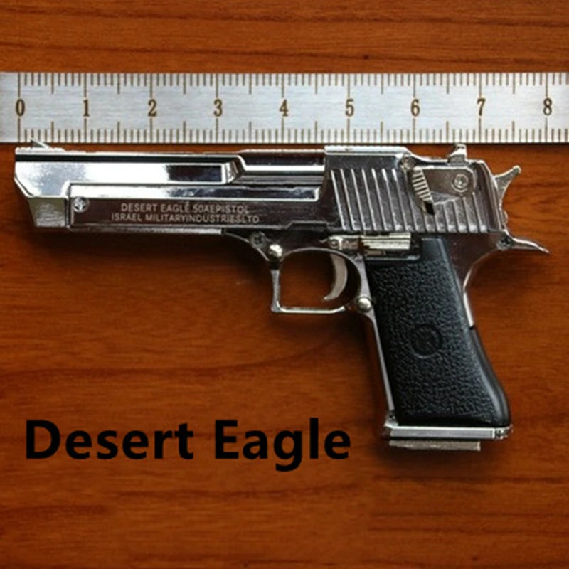 

2021 New Bullet 1:3 Desert Eagle Alloy Model Miniature Model Keychain School Bag Decoration Toy Collection Birthday Gift
