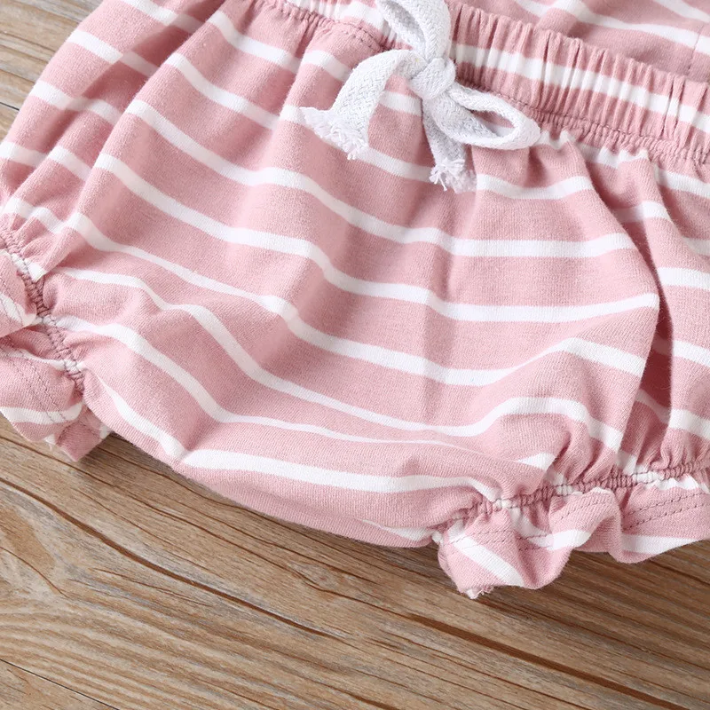 

0-24M Baby Girls Romper Summer Infant Cotton Newborn Striped Backless Rompers Baby One-pieces Girls Jumpsuit Clothes