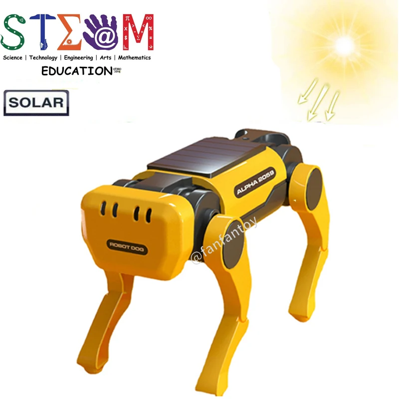 

Stem игрушки на солнечной батарее робот собака научный эксперимент Набор DIY Собака Паровая креативные обучающие игрушки для детей рождествен...