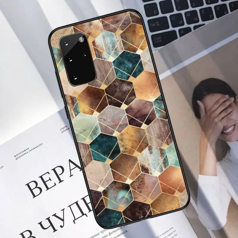 

Marbled pattern Phone Case For Samsung galaxy S 7 8 9 10 20 edge A 6 10 20 30 50 51 70 note 10 plus