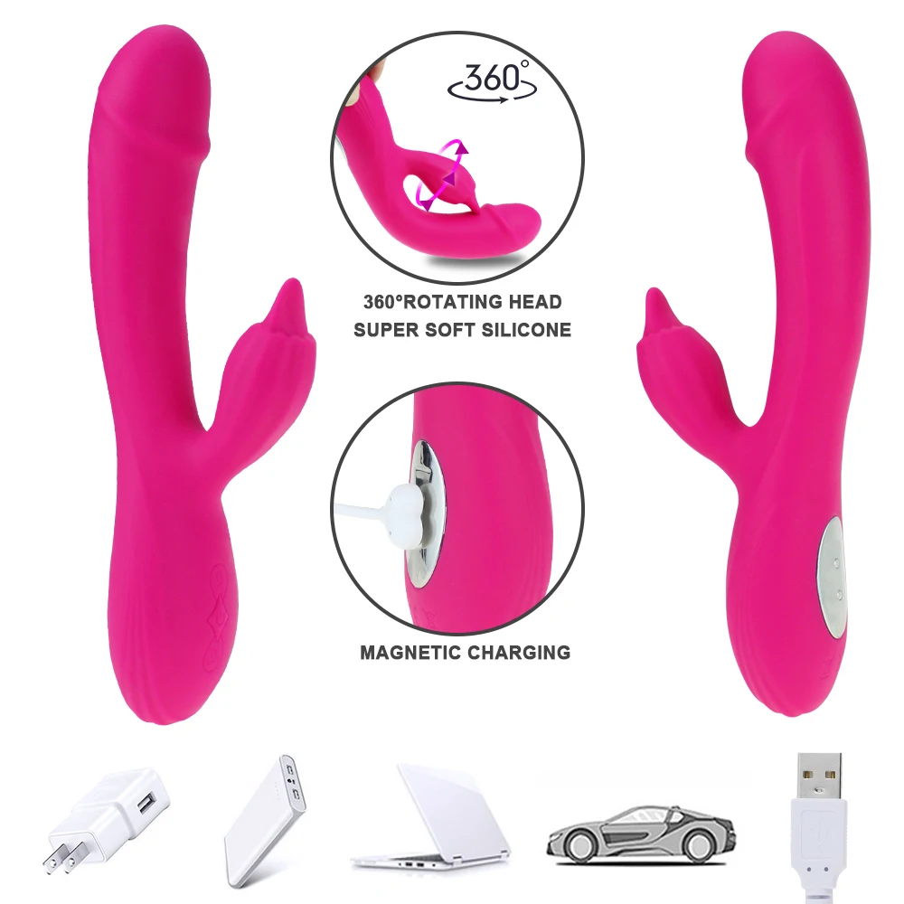 G Spot Vibrator Flexible Tongue Dildo Vibrators Vagina Clitoris Stimulation With 10 Vibration Mode Dual Motor Sex Toys For Women | Красота и