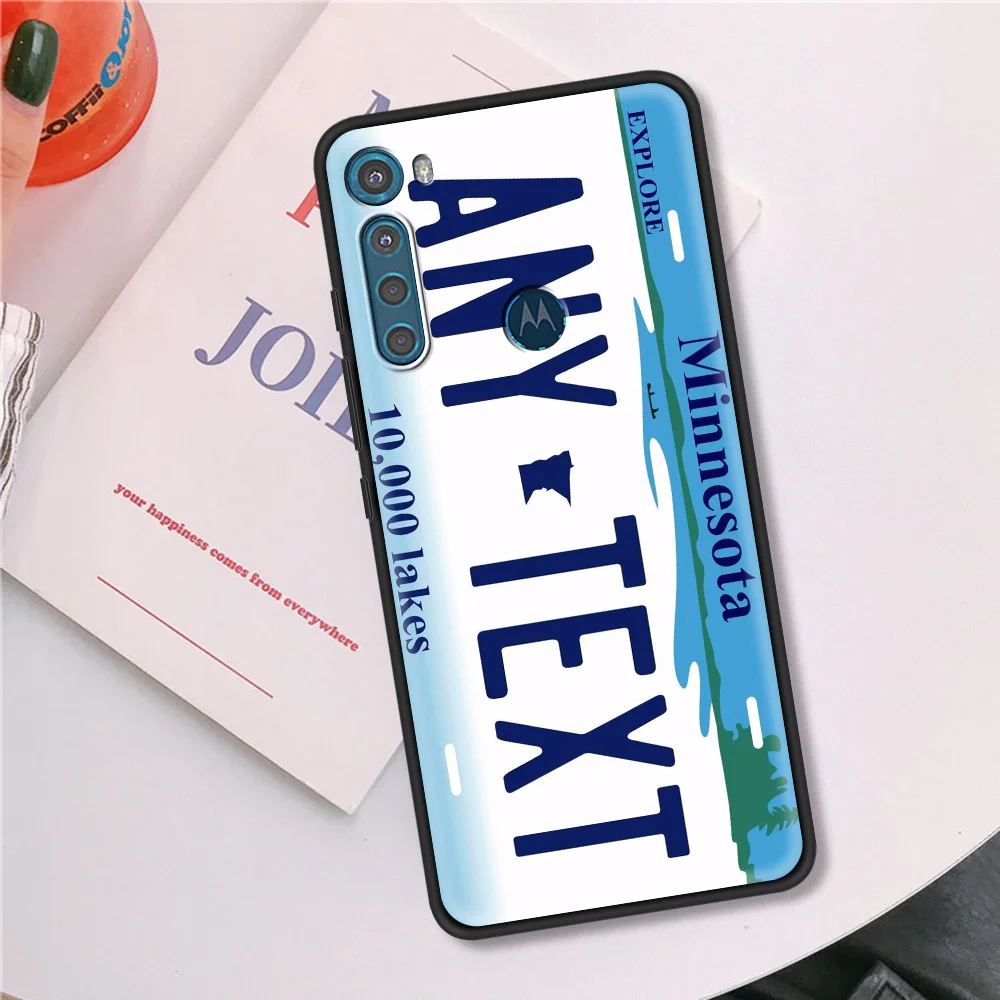 

Case for Motorola G8 G9 Power G Stylue G10 G30 Play Lite One Fusion Hyper E6S Edge Plus Soft Coque License New York Plate Number