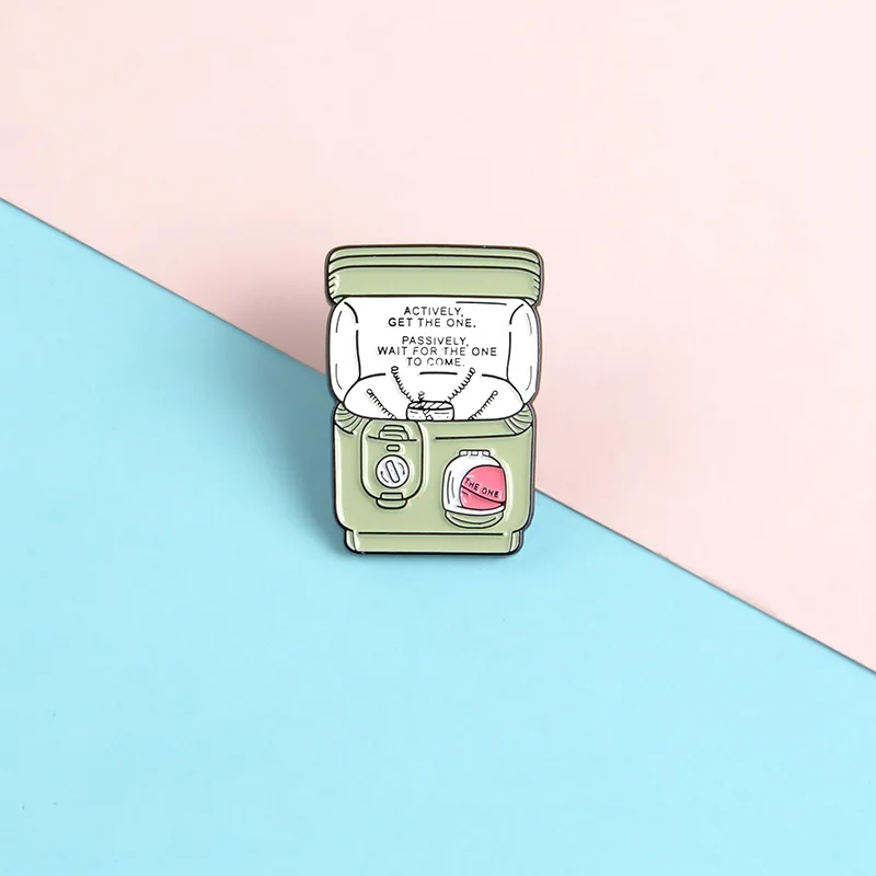 Модная классическая металлическая эмалированная брошь в виде портативного