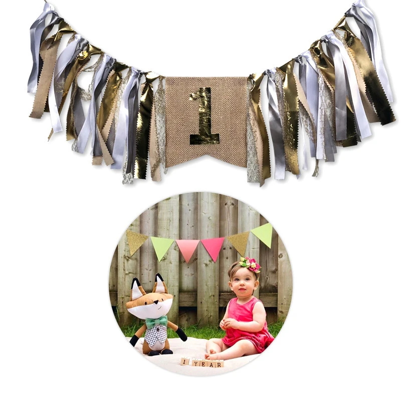 Праздничные баннеры на первый день рождения для мальчиков декоративные ленты