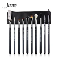 jessup eyeshadow makeup brush set 10pcs professional eye liner lash blending concealer eyebrow brushes kits cosmetics bag