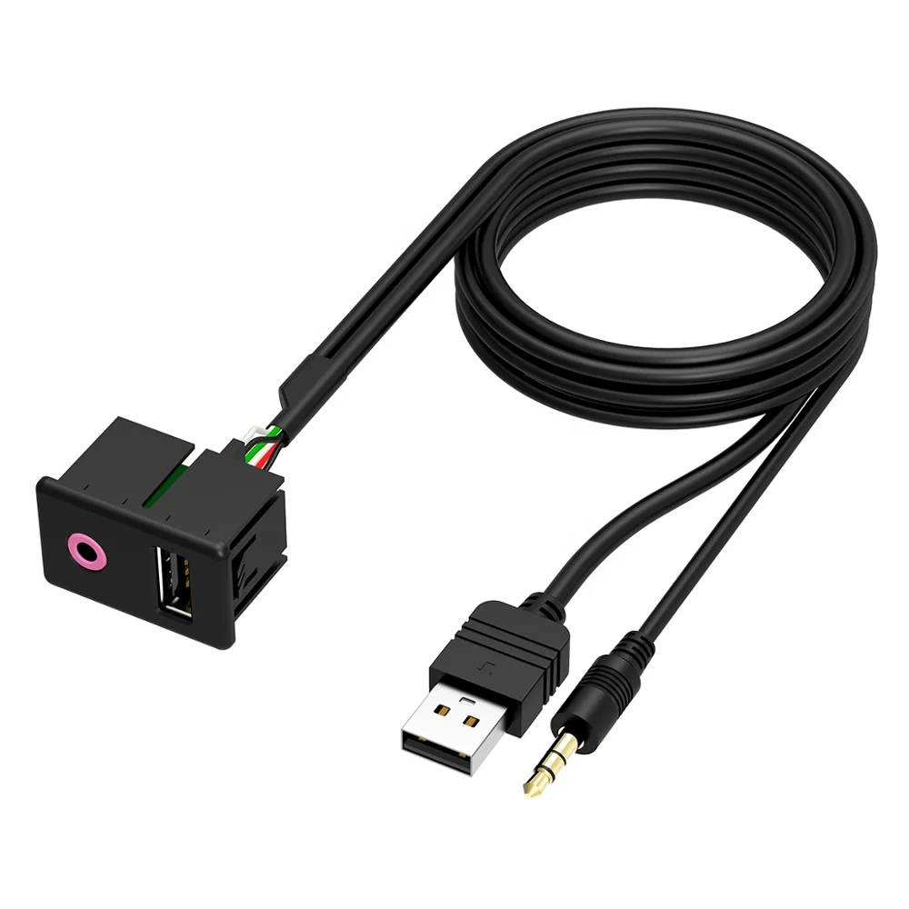Универсальный переходник для наушников CHELINK 1 5 м 3 мм|usb aux|aux usb panel socketaux input socket |