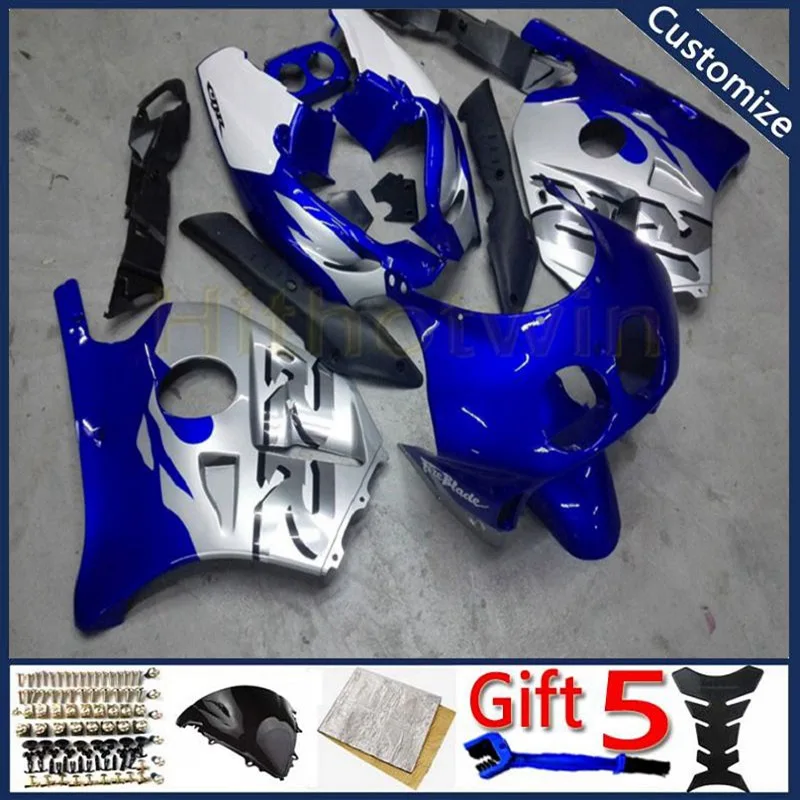 

Обтекатель мотоцикла для CBR250RR MC22 1990 1991 1992 1993 1994 1995 1996 1997 1998 1999 литьевая форма синего и серебристого цвета