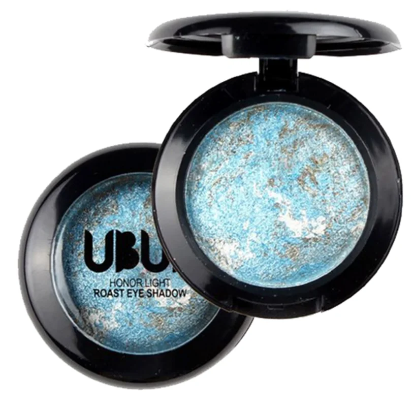 Одиночные запеченные тени для век долговечная пудра палитра Мерцающие