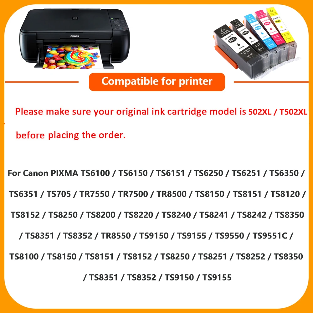 Совместимый с HS PGI-580 XXL для Canon PGI580 CLI581 PIXMA TS6151 TR7550 TR8550 TS8220 TS8240 TS8241 TS8242 TS8350 TS8352 |