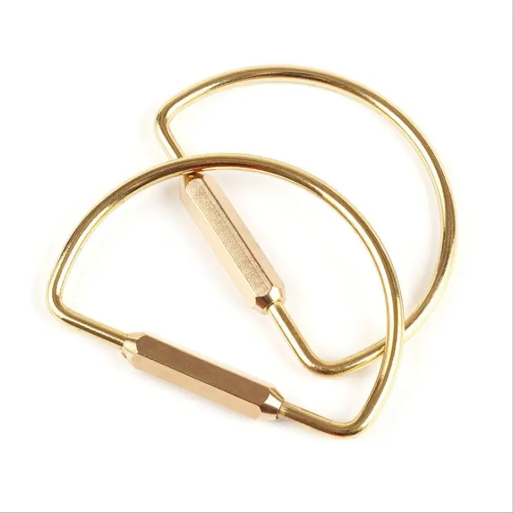 Анти потеря O C d тип брелок Карабин Пряжка латунный поясной ремень зажим висячий