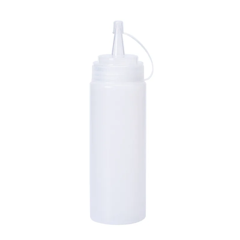 

240-1000ml Plastic Clear Easy Squeeze Condiment Dispenser Bottle Restaurant Sauce Ketchup Salad Bottle Dispenser
