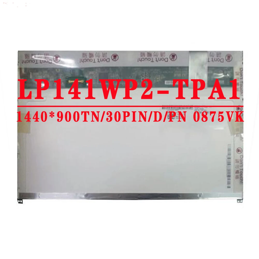 

Original LP141WP2 TPA1 LTN141BT10 001 B141PW04 V.1 For Dell E6410 E5410 14.1-inch LCD Panel 1440 * 900 TN 30pins EDP LCD Screen