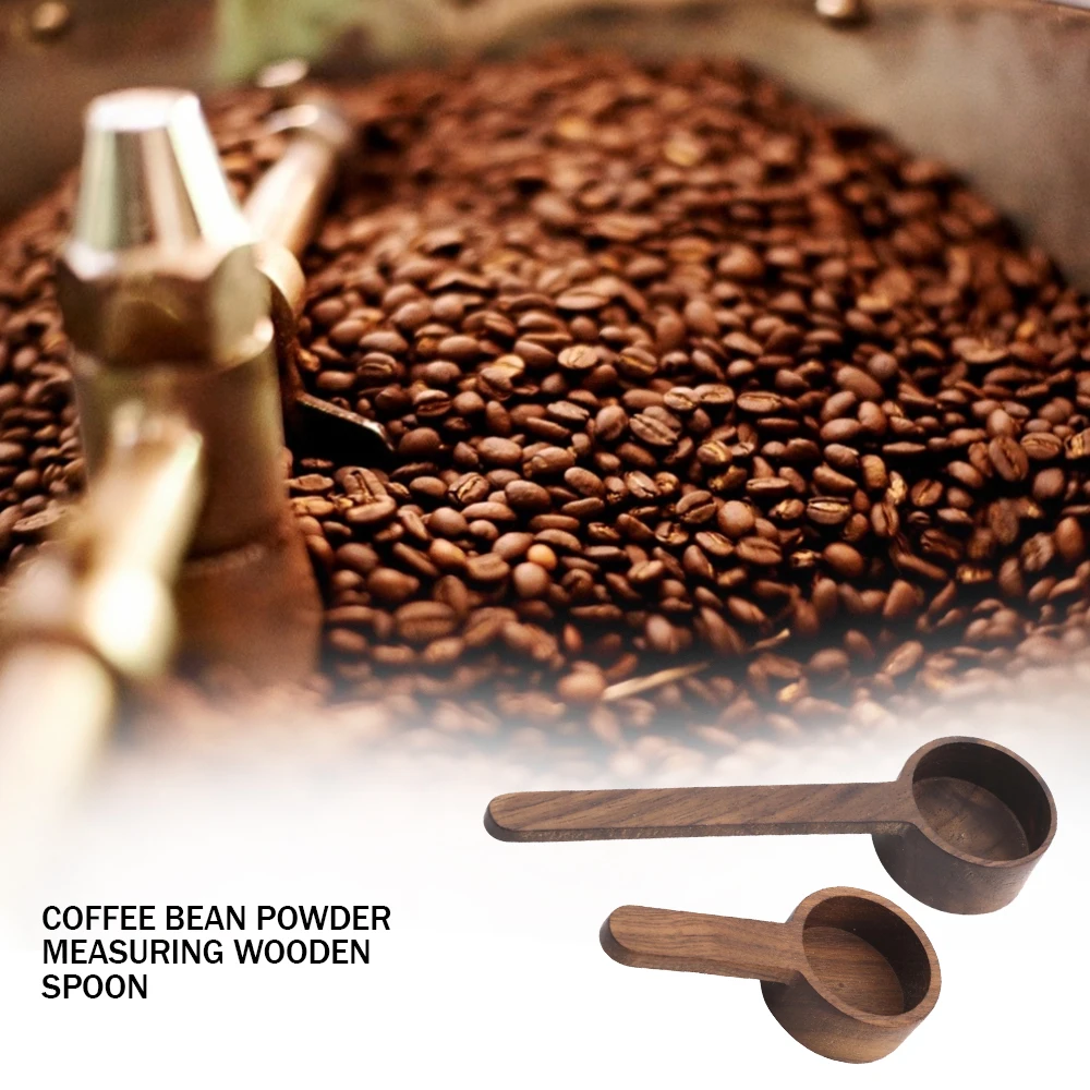 

VOGVIGO Walnut Wooden Measuring Spoon Scoop Coffee Beans Bar Kitchen Home Baking Tool Measuring Cup Measuring Tools For Kitchen