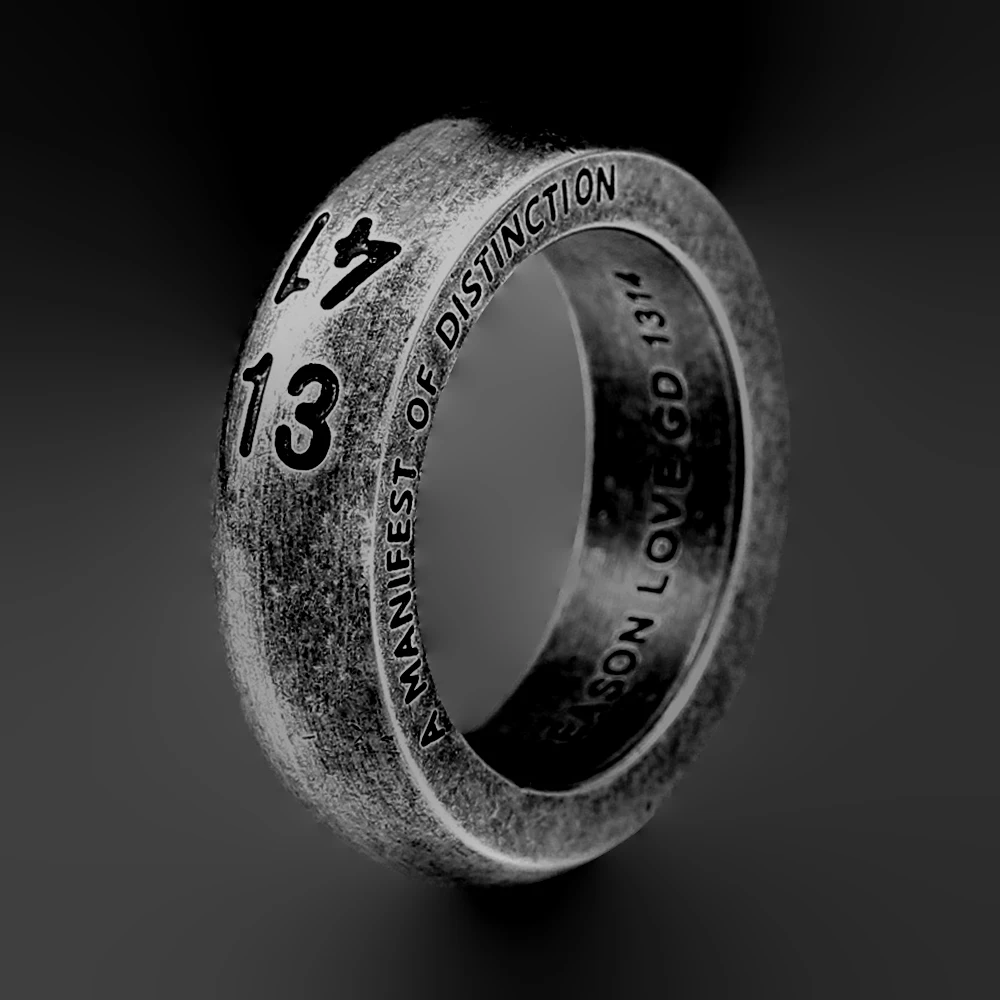 

Vintage Number 1314 Lovers Couple Ring For Men Women Fashion Stainless Steel Wedding Engagement Ring Valentine's Day Gift