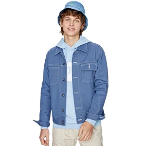 Куртка SEMIR мужская с лацканами, стильная верхняя одежда в Корейском стиле, Повседневная хлопковая джинсовая куртка для молодежи, весна 2020