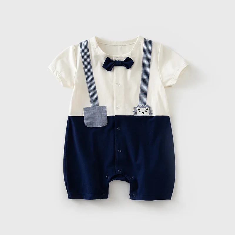 

Newborn Infant Rompers for Boys Overalls Jumpsuit Playsuit Spanish Summer Baby Clothes Birthday 2021 Children's Formal Clothing