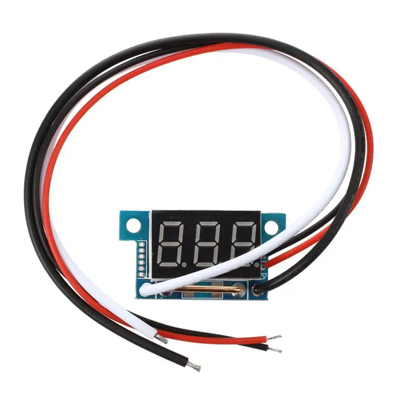 Цифровой мини Амперметр светодиодный индикатор питания красный 0 5A Панель
