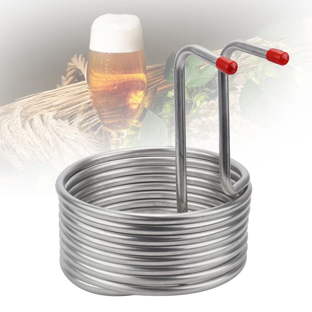 Immersion Hotel Wort Chiller Pipe Wine Making Machine Tool Home Brewing Restaurant Stainless Steel Easy Clean Beer Cooling Coil | Дом и сад